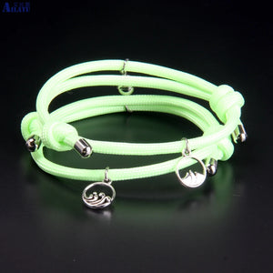 Fluorescent Love Bracelets Set for Couples