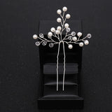 AiliBride Flower Pearl Wedding Hair pins Bridal Hair Accessories