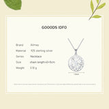 925 Silver Star Pendant Necklace CZ Women Girls Jewelry
