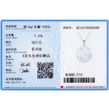 925 Silver Star Pendant Necklace CZ Women Girls Jewelry