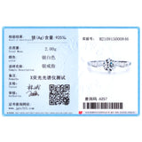 925 Silver 1.0ct Zirconia Finger Ring Wedding Jewelry