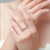 925 Silver 1.0ct Zirconia Finger Ring Wedding Jewelry