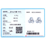 925 Silver Lucky Windmill Zircon Stud Earrings