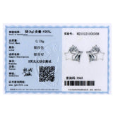 925 Silver Mini Love Hearts Stars Zircon Earrings