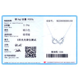 925 Silver Infinite Love CZ Necklace for Women
