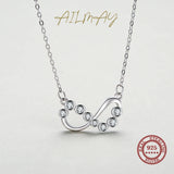 925 Silver Infinite Love CZ Necklace for Women