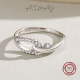 925 Sterling Silver Geometric CZ Ring For Women