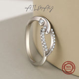 925 Sterling Silver Geometric CZ Ring For Women