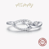 925 Sterling Silver Geometric CZ Ring For Women