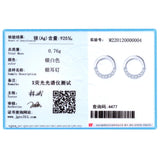 925 Silver CZ Stud Earrings for Women Girls