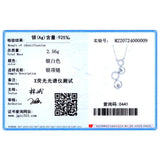 925 Silver CZ Bubble Long Pendant Necklace Wedding Jewelry