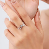 925 Sterling Silver Tree Branch Finger Ring Women Girls Jewelry