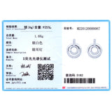 925 Silver Cz Stud Earrings Women