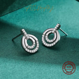 925 Silver Cz Stud Earrings Women