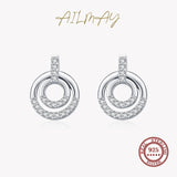 925 Silver Cz Stud Earrings Women