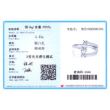 925 Silver Zirconia Rings for Women Wedding Jewelry