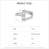 925 Silver Zirconia Rings for Women Wedding Jewelry