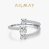 925 Silver Zirconia Rings for Women Wedding Jewelry