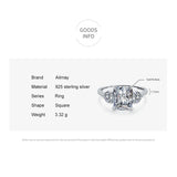 3ct AAAAA CZ Ring 925 Sterling Silver Wedding Engagement Female Jewelry