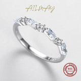Geometric Stackable Rings Set 925 Sterling Silver Women's Statement Jewelry