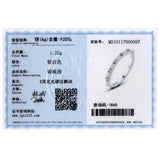 925 Silver Classic Clear Zircon Stackable Rings Women Fine Jewelry