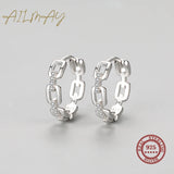925 Silver CZ Earrings for Women Wedding Jewelry
