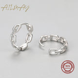 925 Silver CZ Earrings for Women Wedding Jewelry