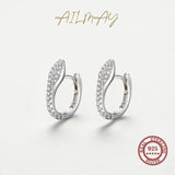 Snake Ear Buckles 925 Silver CZ Animal Earrings Women Party Jewelry