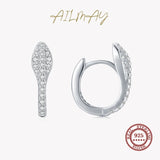 Snake Ear Buckles 925 Silver CZ Animal Earrings Women Party Jewelry