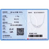 CZ Angel Wings Pendant Necklace 925 Silver Jewelry
