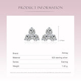 925 Silver CZ Earrings Women Wedding Jewelry