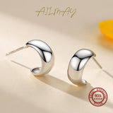 925 Sterling Silver Minimalist Charm Silver Earring For Women Girls