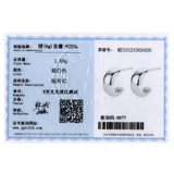 925 Sterling Silver Minimalist Charm Silver Earring For Women Girls