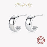 925 Sterling Silver Minimalist Charm Silver Earring For Women Girls