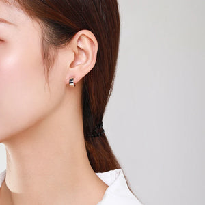 925 Sterling Silver Minimalist Charm Silver Earring For Women Girls