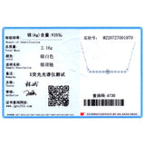925 Silver Line Pendant Necklaces Clear CZ Wedding Jewelry