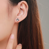 925 Silver London Charm Windmill Earrings Zirconia Studs