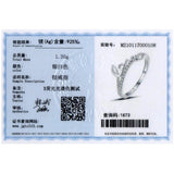 925 Sterling Clear Zircon Romantic Love Fine Jewelry