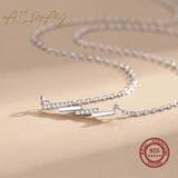 925 Silver Square Pendant Necklace for Women