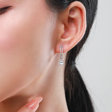 925 Sterling Silver Zircon Drop Earring for Women