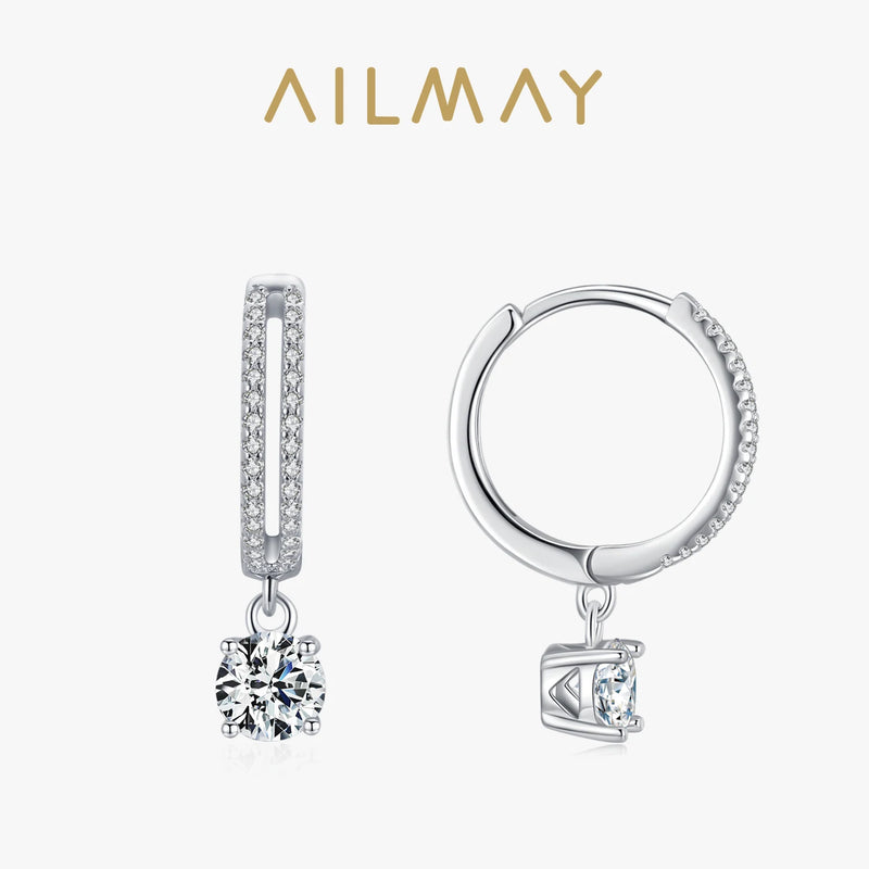 925 Sterling Silver Zircon Drop Earring for Women