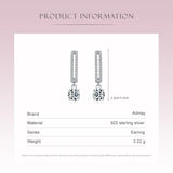 925 Sterling Silver Zircon Drop Earring for Women