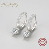 925 Sterling Silver Zircon Drop Earring for Women