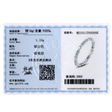 925 Silver Heart Clear CZ Stackable Rings Anti-allergy Fine Jewelry