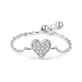 925 Silver Butterfly Chain Ring for Women