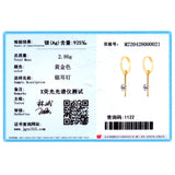925 Silver CZ Hoop Earrings Women Wedding Jewelry