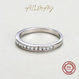 925 Silver CZ Stackable Ring Wedding Jewelry Gift
