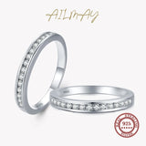 925 Silver CZ Stackable Ring Wedding Jewelry Gift