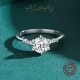925 Silver Crown Zircon Finger Ring for Women Wedding