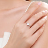 925 Silver Crown Zircon Finger Ring for Women Wedding